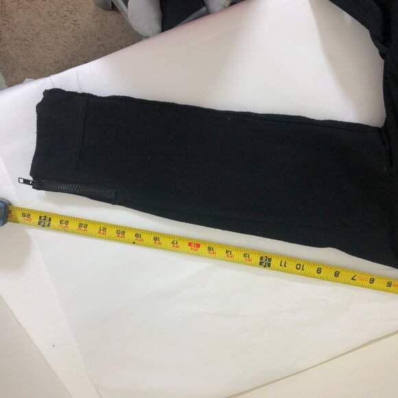 NWOT Last Kiss Black Pea Coat Women's Faux-fur Collar Belted Button Up Size X-LG - Picture 15 of 16